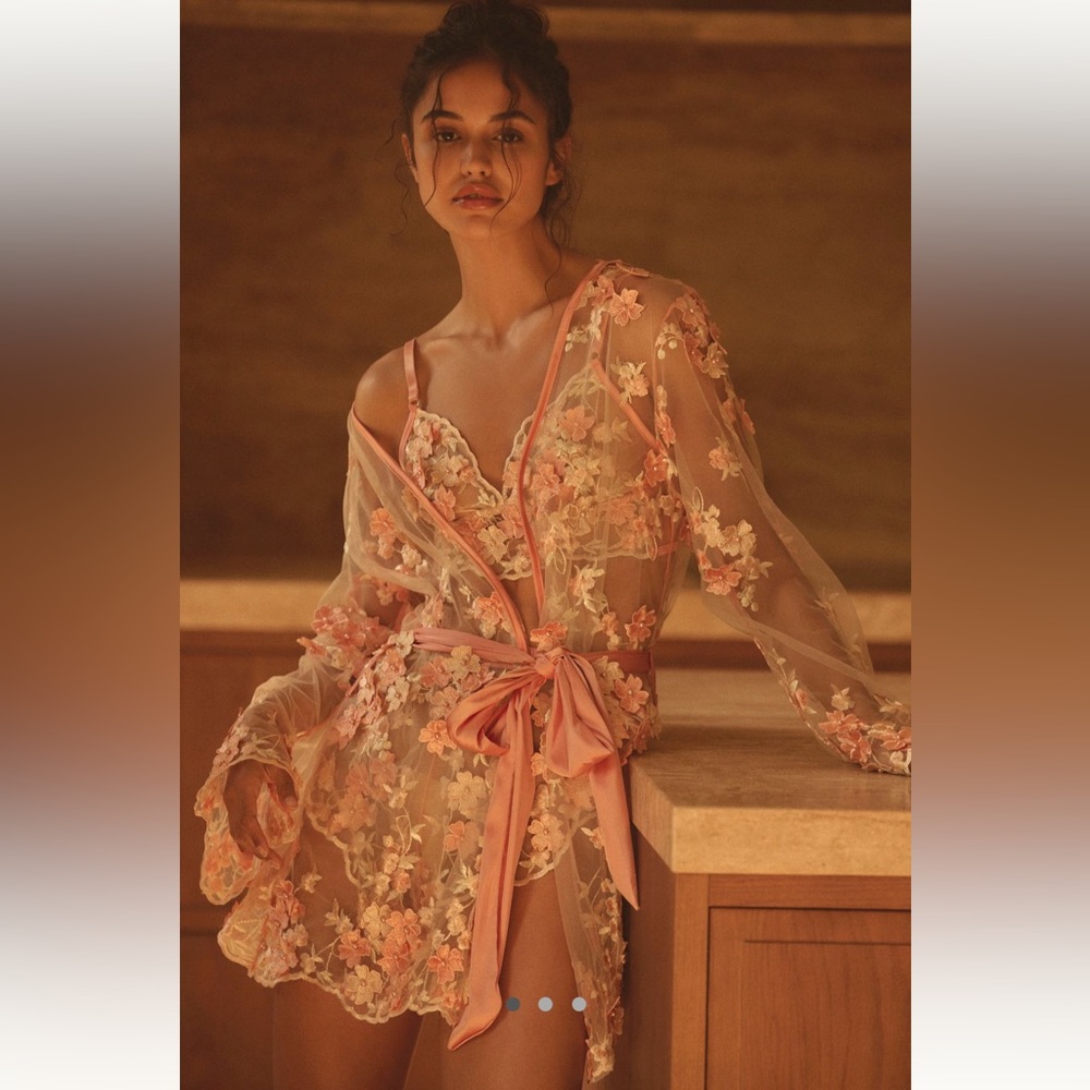 Kilo Brava Embroidered Short Robe